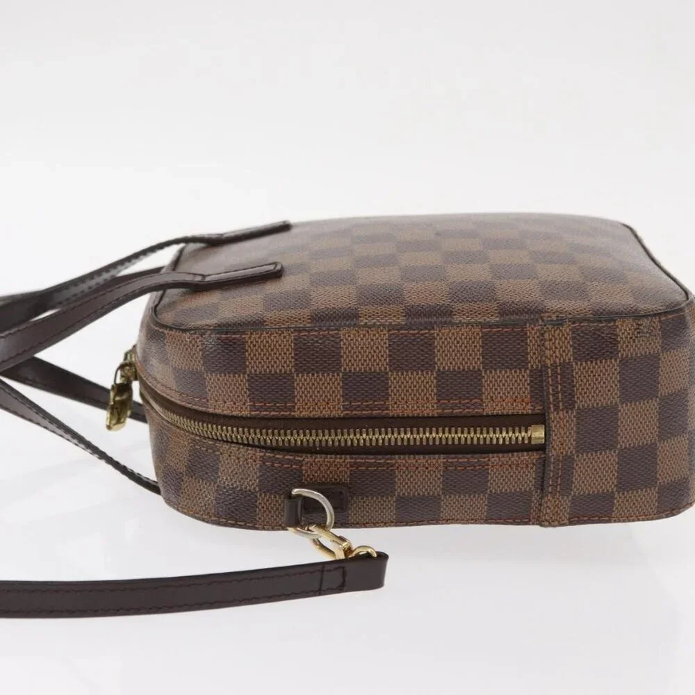 LOUIS VUITTON Damier Ebene Spontini Hand Bag SPO 2way M47500 LV Auth 155011